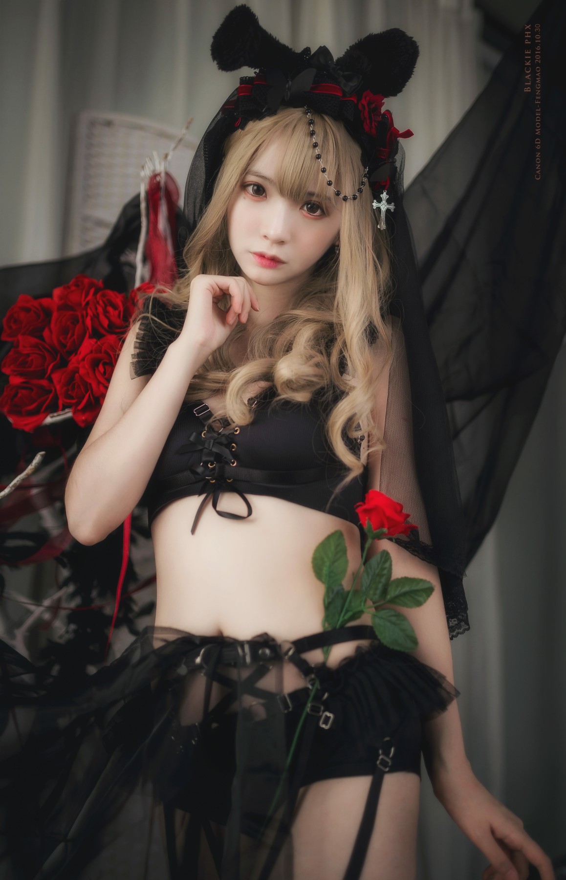 [Cosplay]疯猫ss - 黑色玫瑰