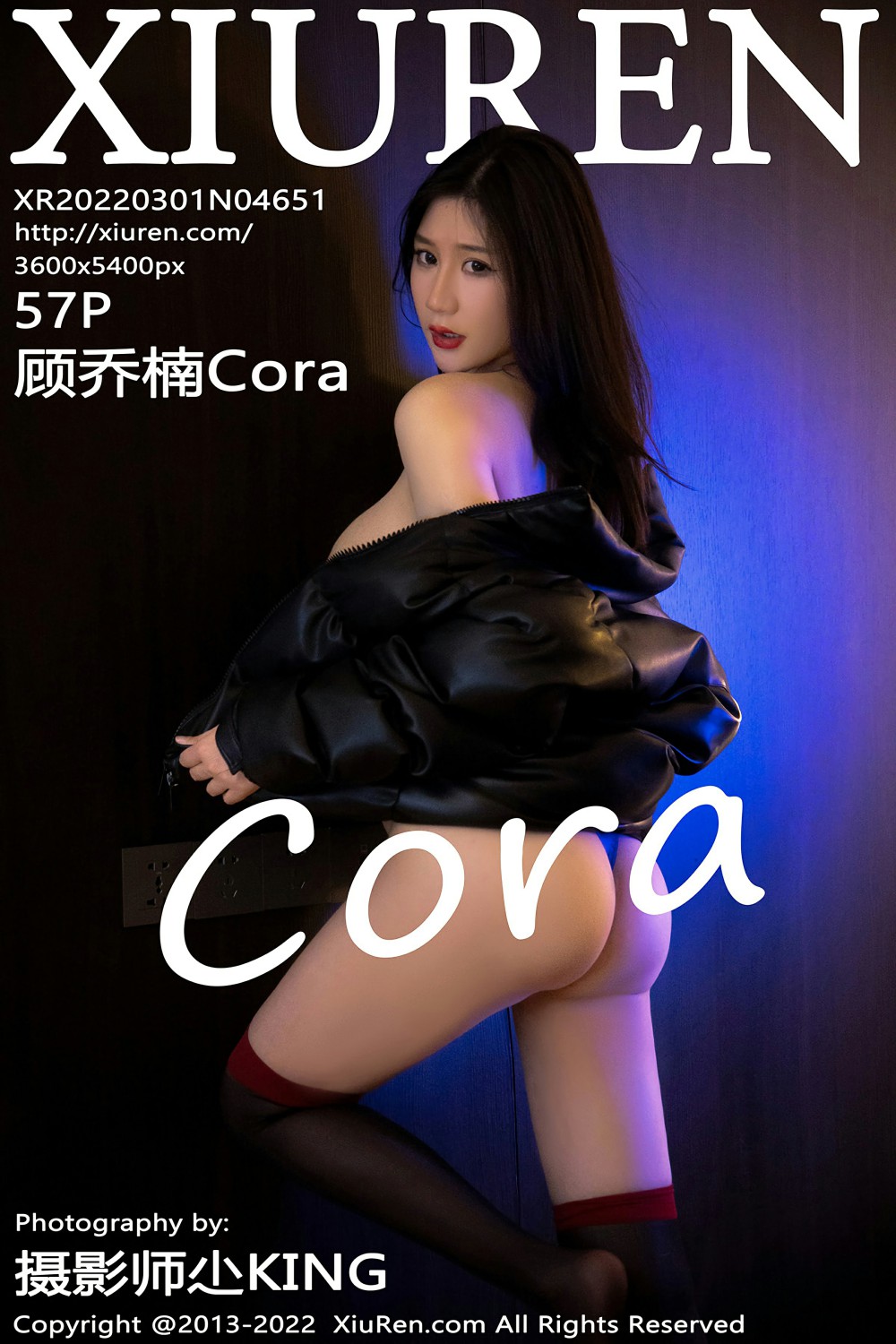 [XiuRen秀人网] 2022.03.01 No.4651 <strong>顾乔楠</strong>Cora 黑色羽绒服