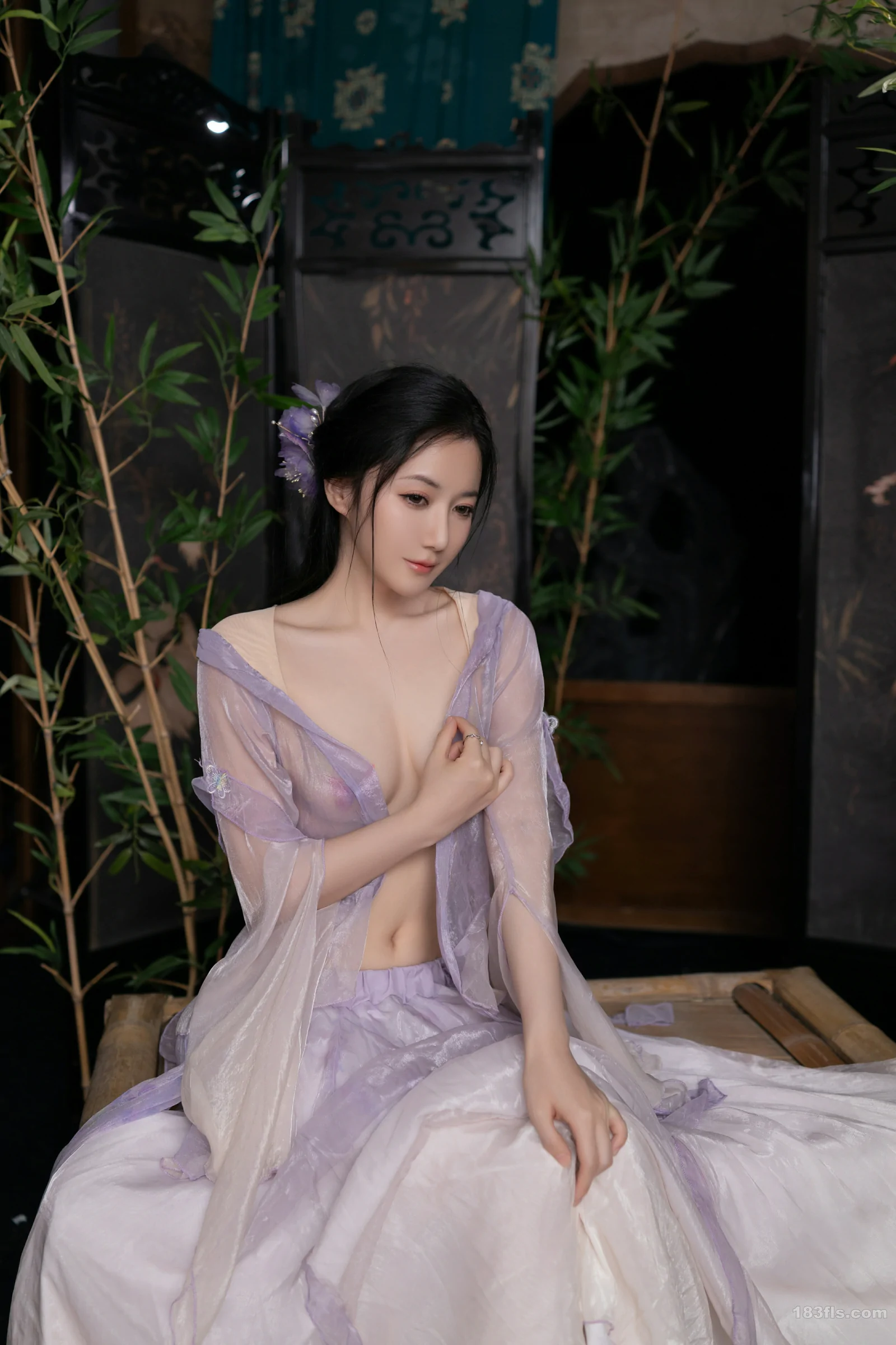 xiuren秀人网福利鱼子酱Fish大尺度内购无码流出蝴蝶